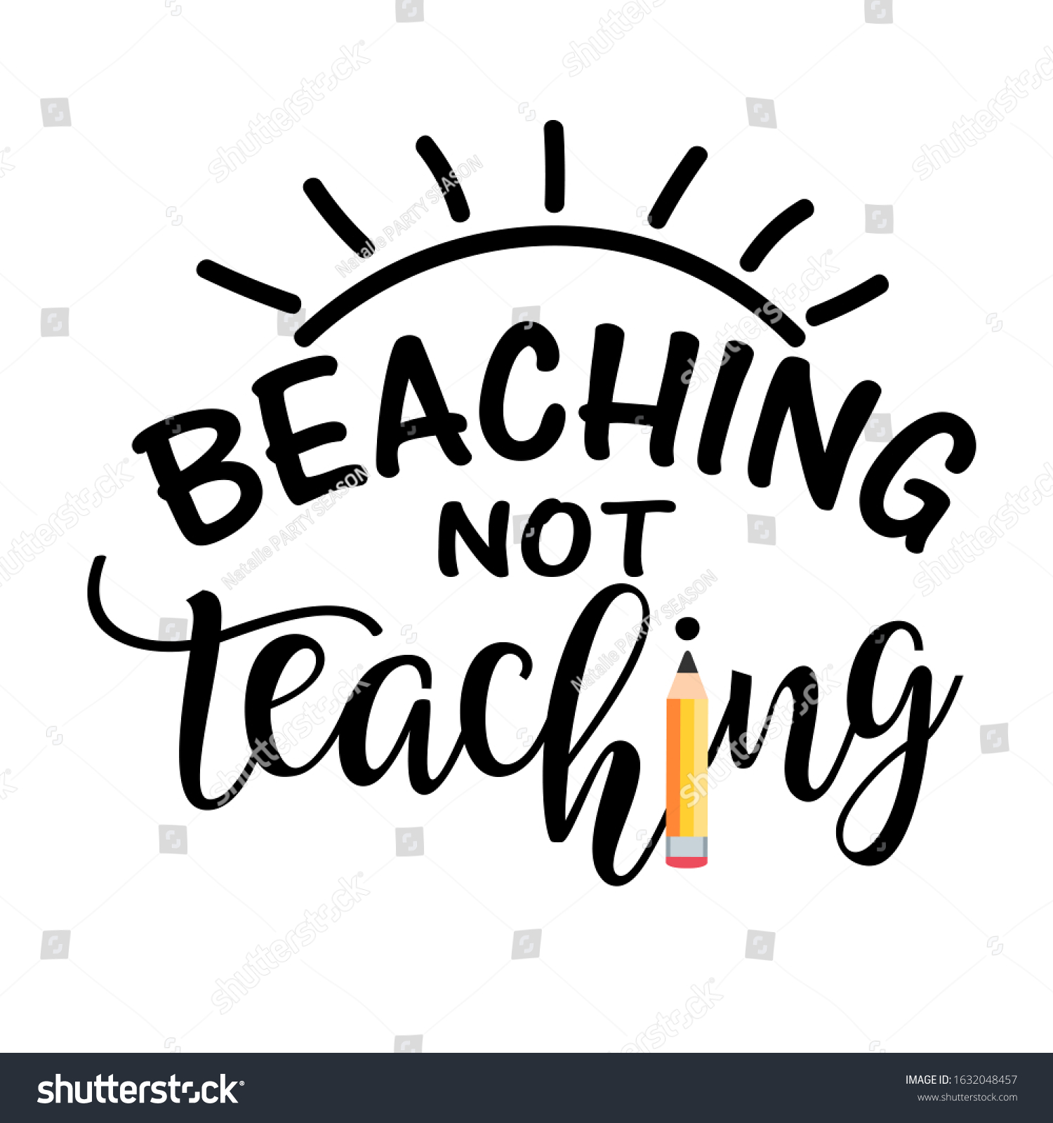 SVG of Beaching not teaching.  Summer beauty of nature. svg