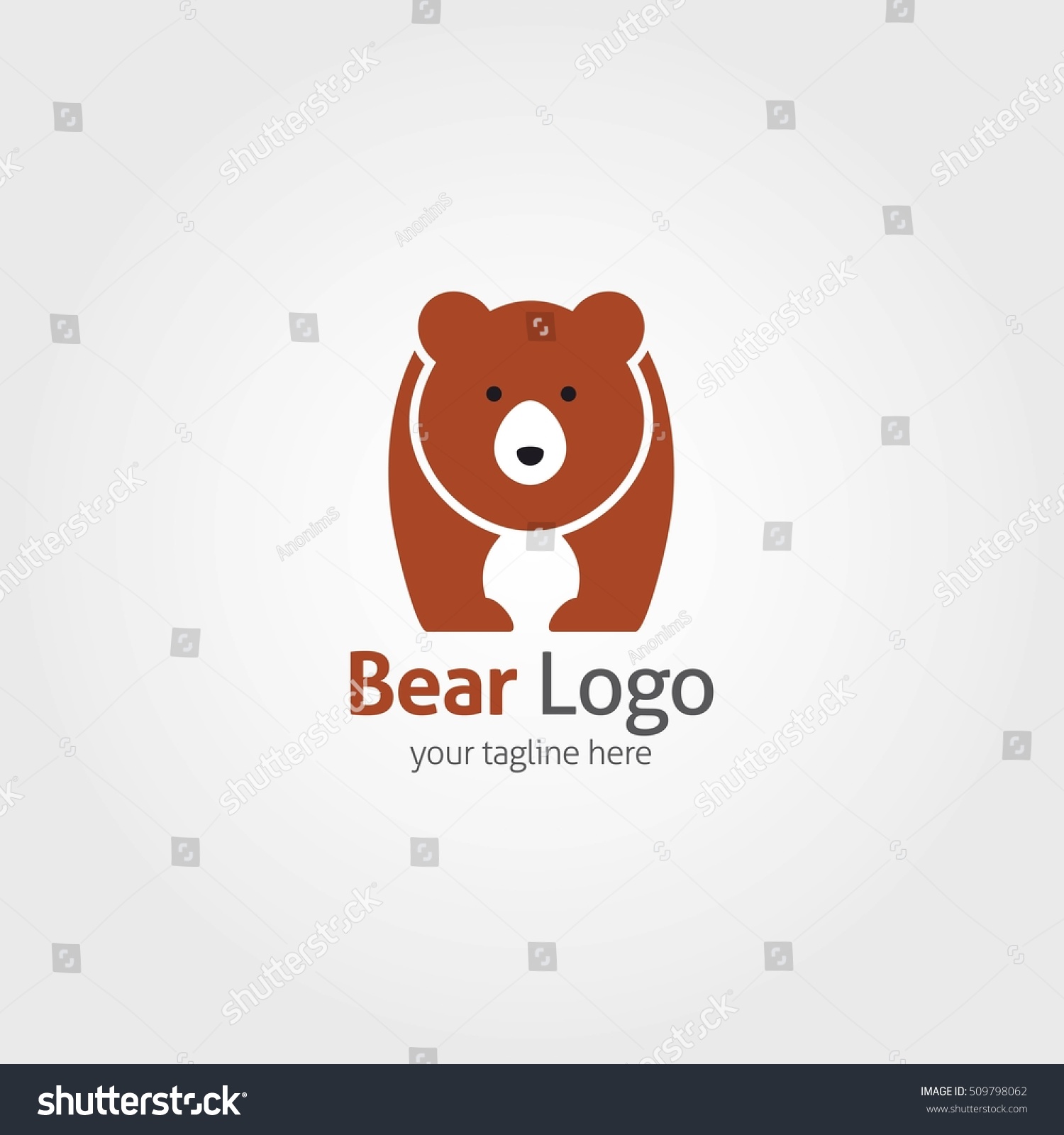 Bear Logo Design Template Vector Illustration Stock Vector 509798062 ...