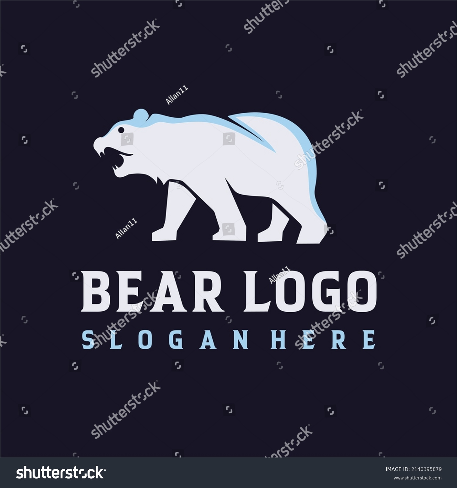 Bear Logo Icon Designsbear Icon Modern Stock Vector (royalty Free 