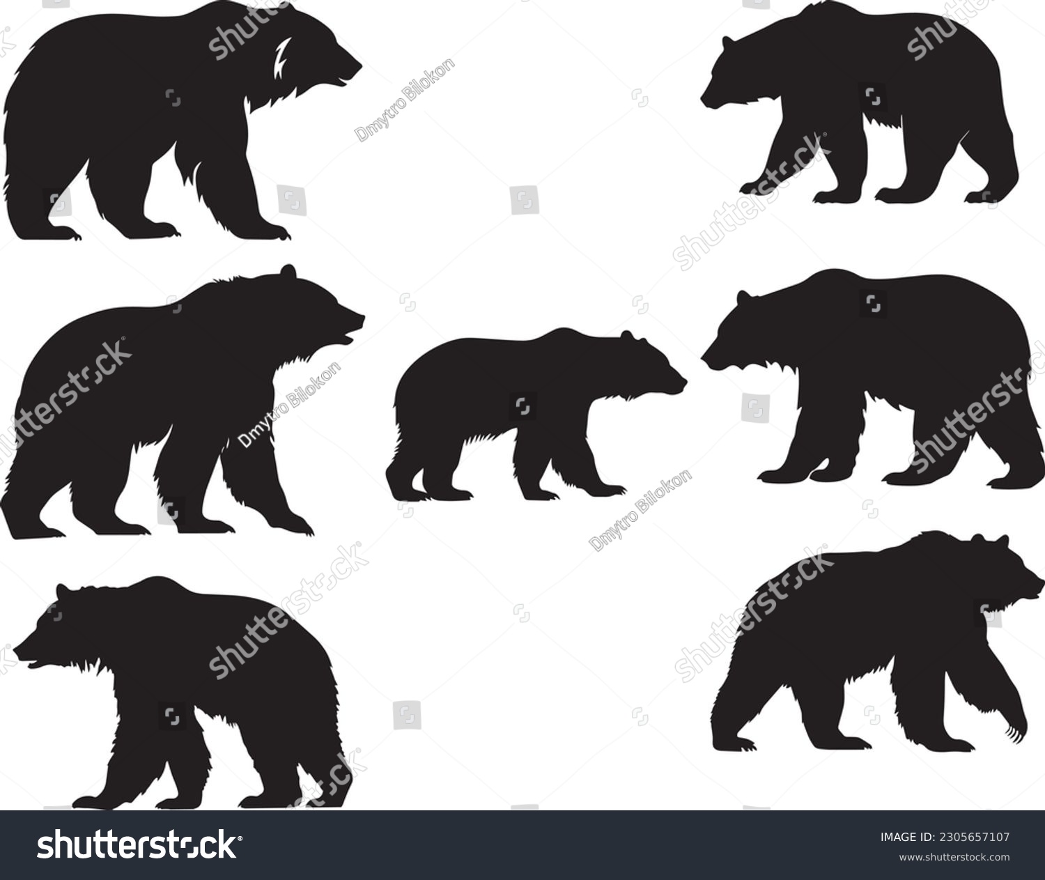 SVG of Bear silhouette icon, bear logo, Illustration, SVG Vector	 svg