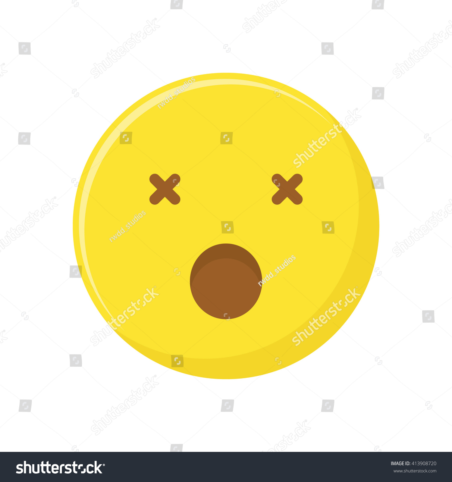 Beaten Emoticon Stock Vector (Royalty Free) 413908720 | Shutterstock