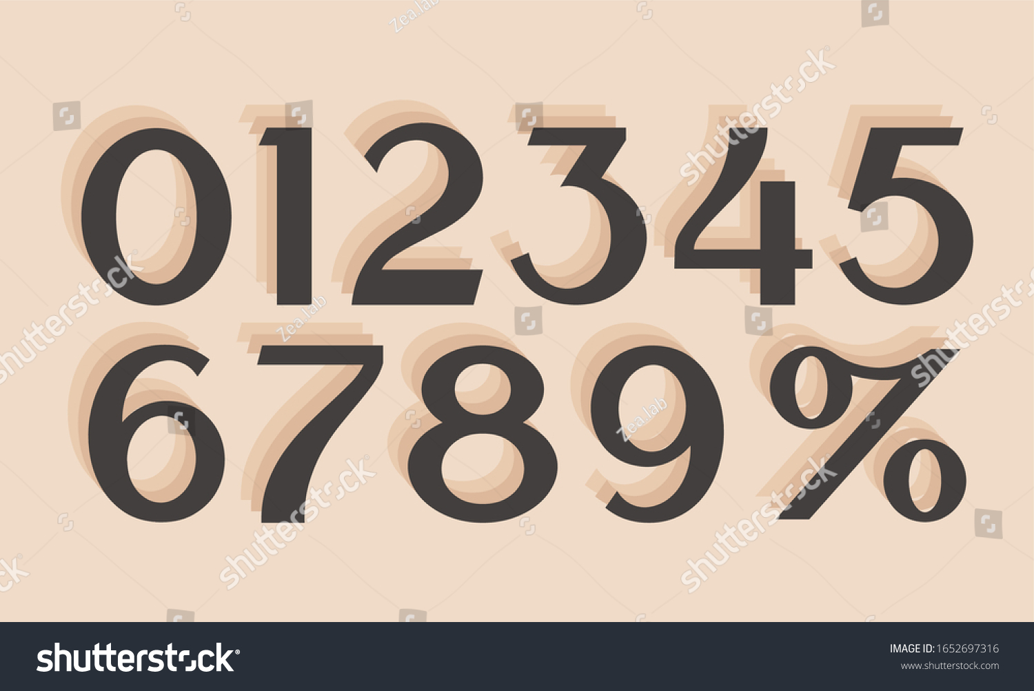 SVG of beautiful and graceful number set vector   svg