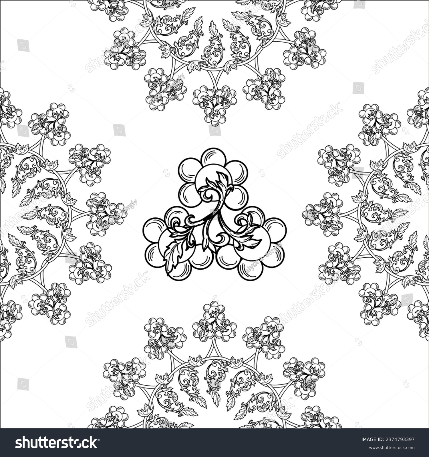 SVG of Beautiful and seamless concept. Abstract mandala pattern, blooming koleidoscope theme. Great for corporate, business and decoration svg