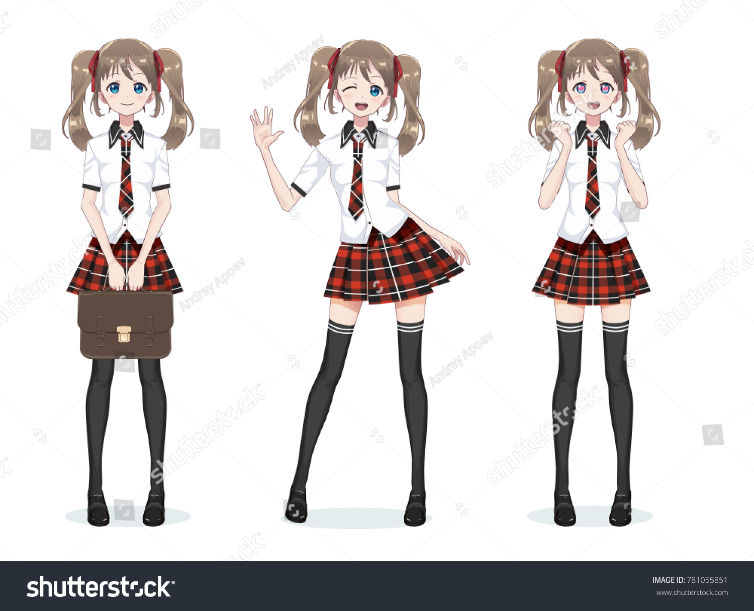 stock-vector-beautiful-anime-manga-schoolgirl-in-a-plaid-red-skirt-and-tie-a-pattern-of-tartans-black-long-781055851.jpg