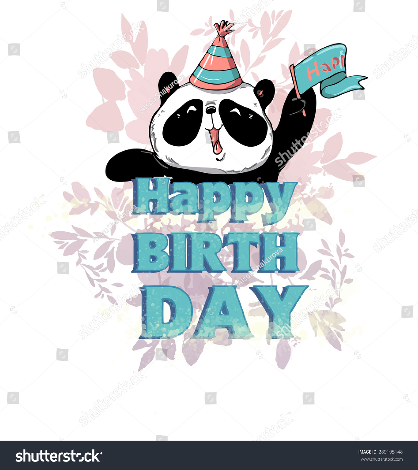 9,157 Happy birthday panda Images, Stock Photos & Vectors | Shutterstock