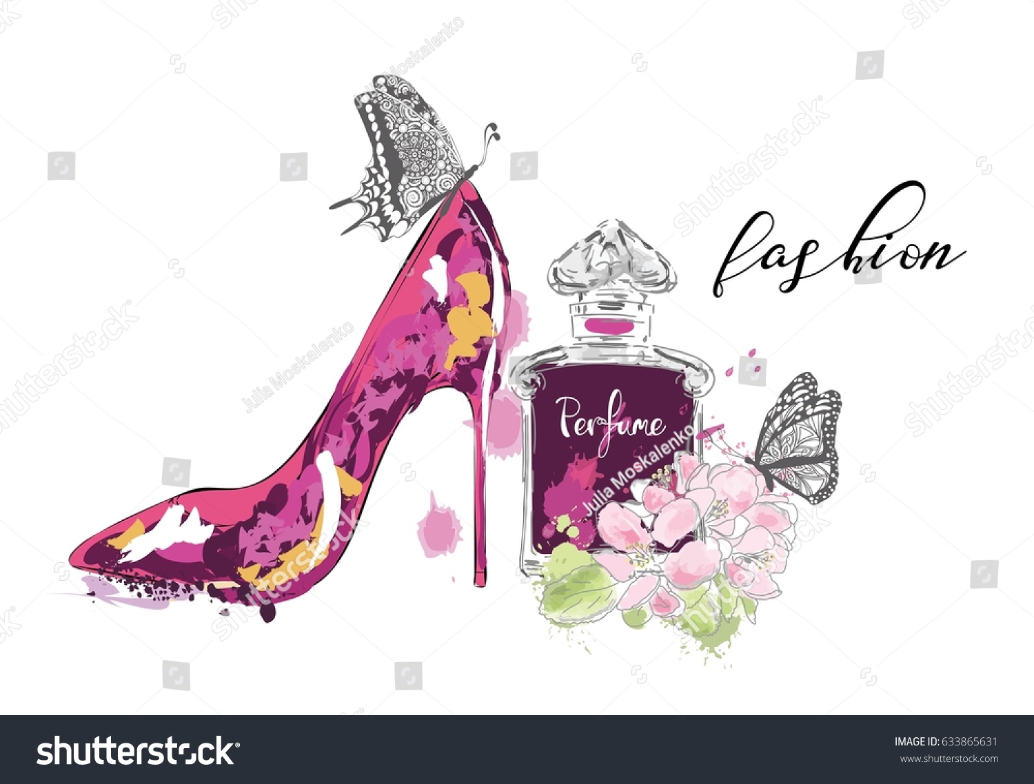 purple shoe perfume