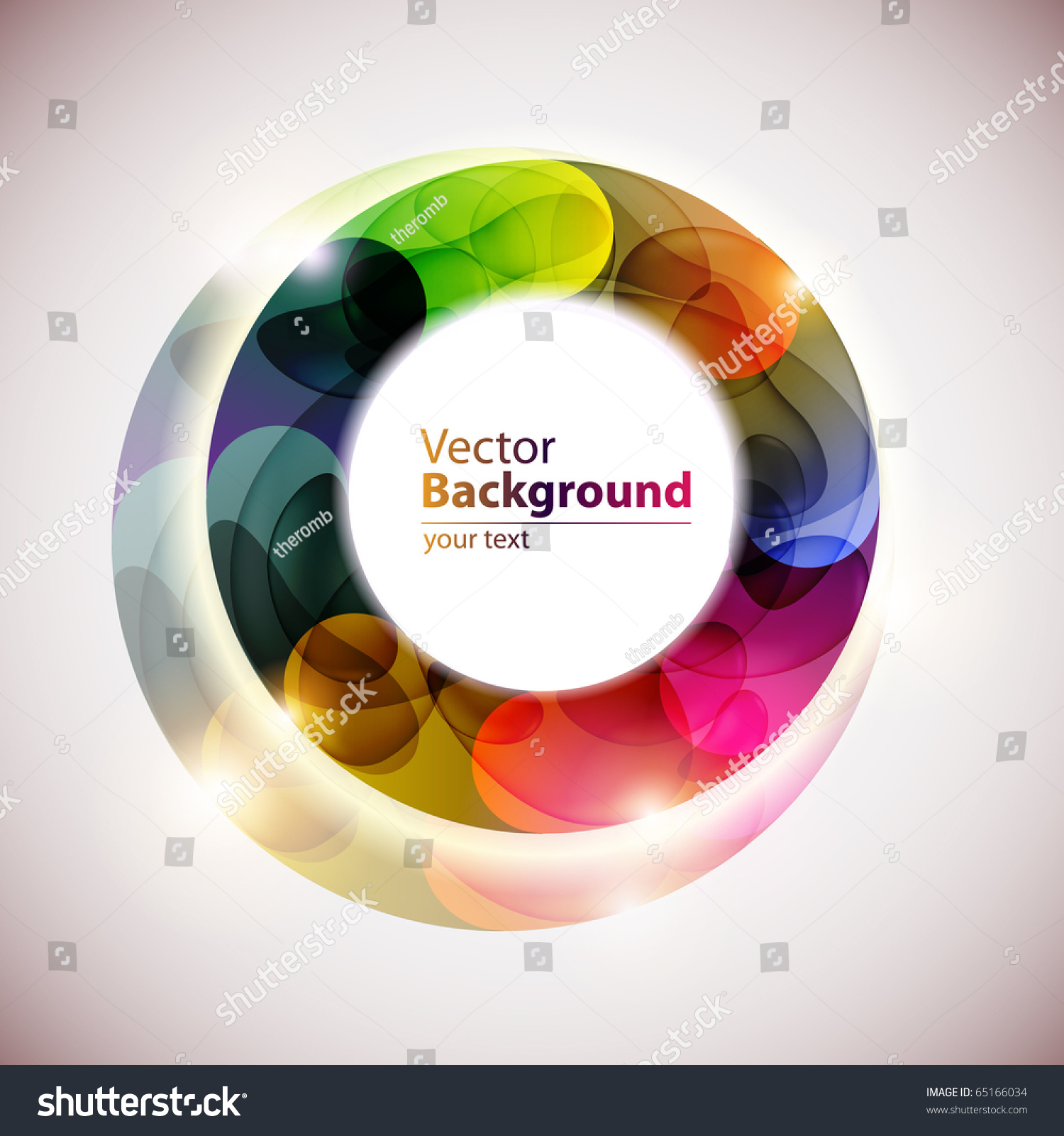 Beautiful Color Circle Stock Vector Illustration 65166034 : Shutterstock