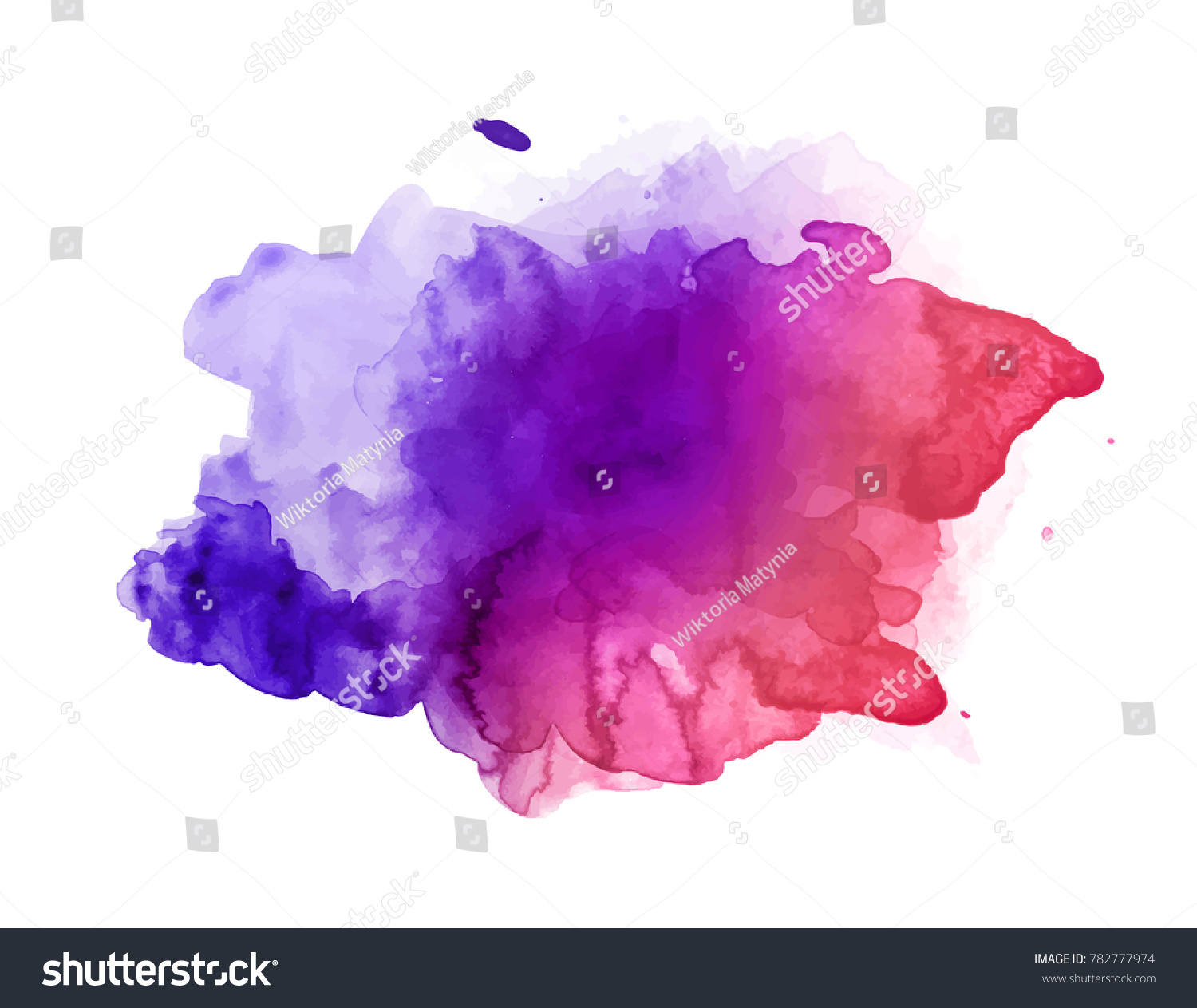 Beautiful Colorful Watercolor Stain Vector Stock Vector (Royalty Free ...