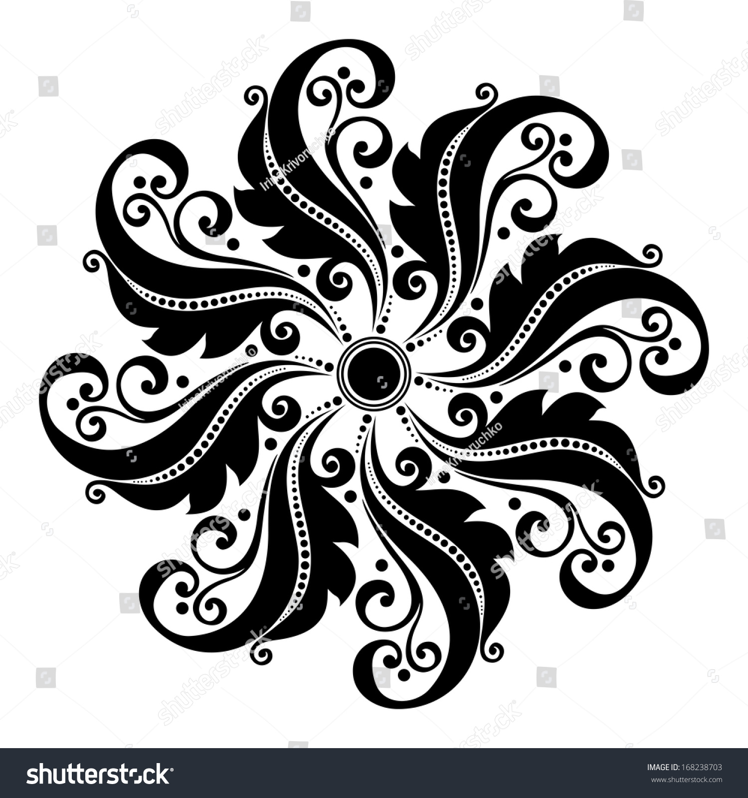 Beautiful Deco Circle (Vector), Patterned Design - 168238703 : Shutterstock