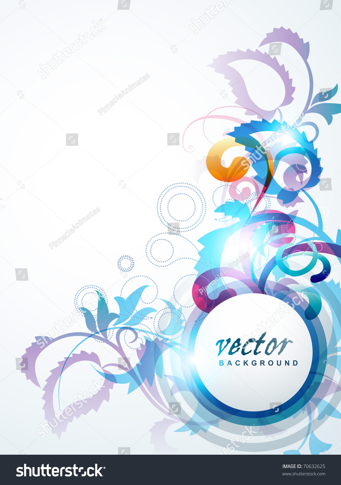 Beautiful Floral Design Background Illustration - 70632625 : Shutterstock