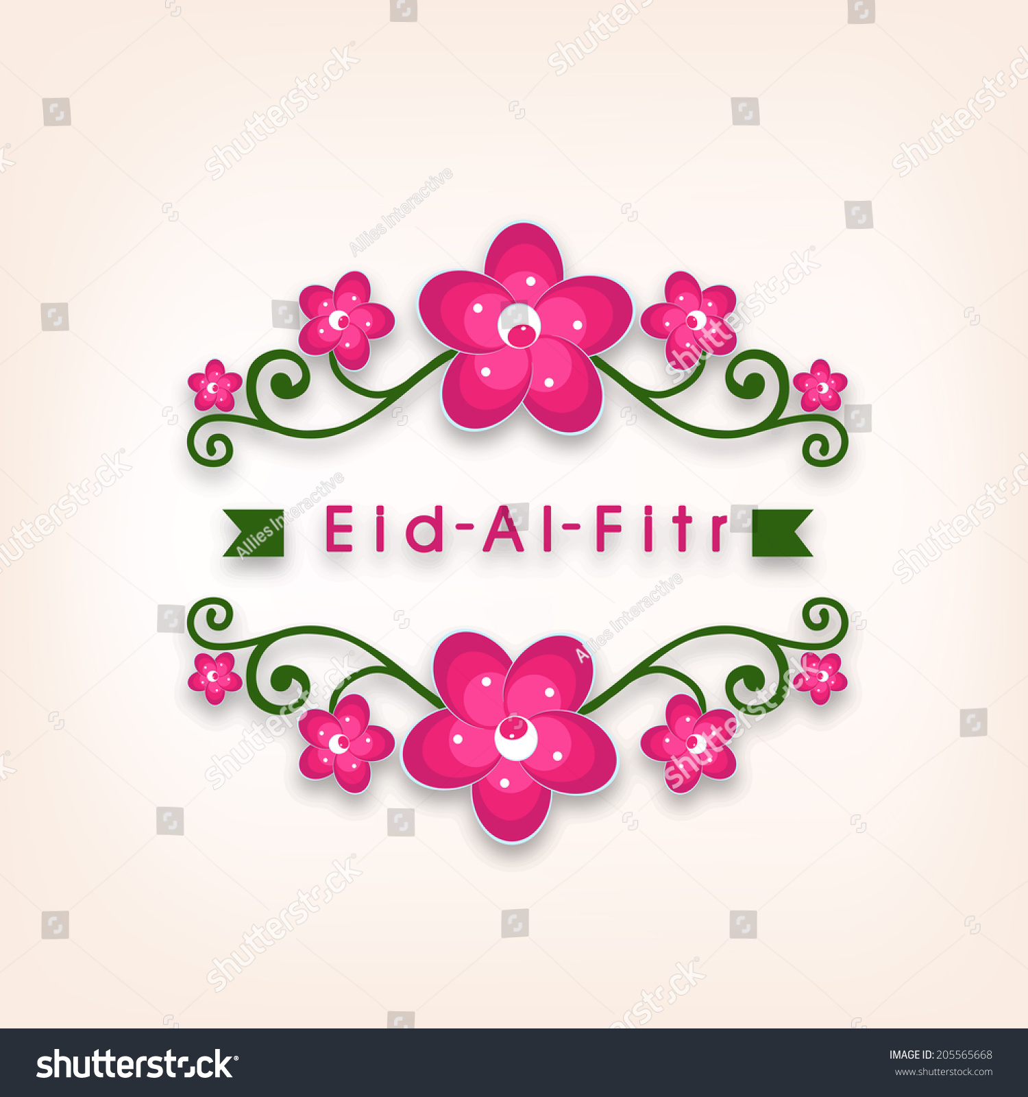 Beautiful Greeting Card Design Muslim Community Stock 