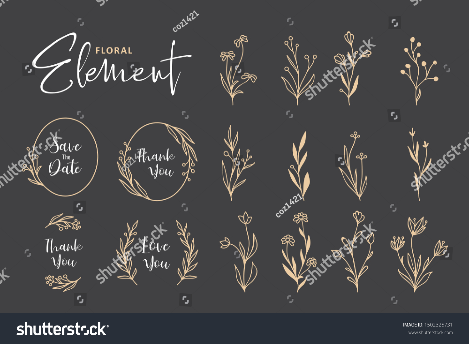 SVG of Beautiful hand drawn floral wreath vector collection svg