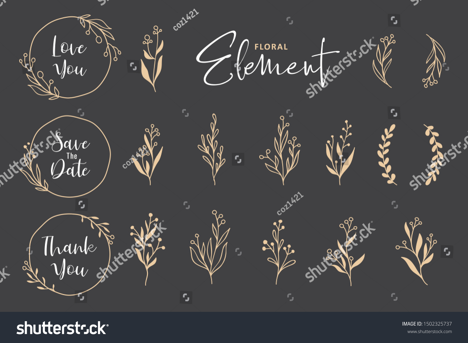 SVG of Beautiful hand drawn floral wreath vector collection svg