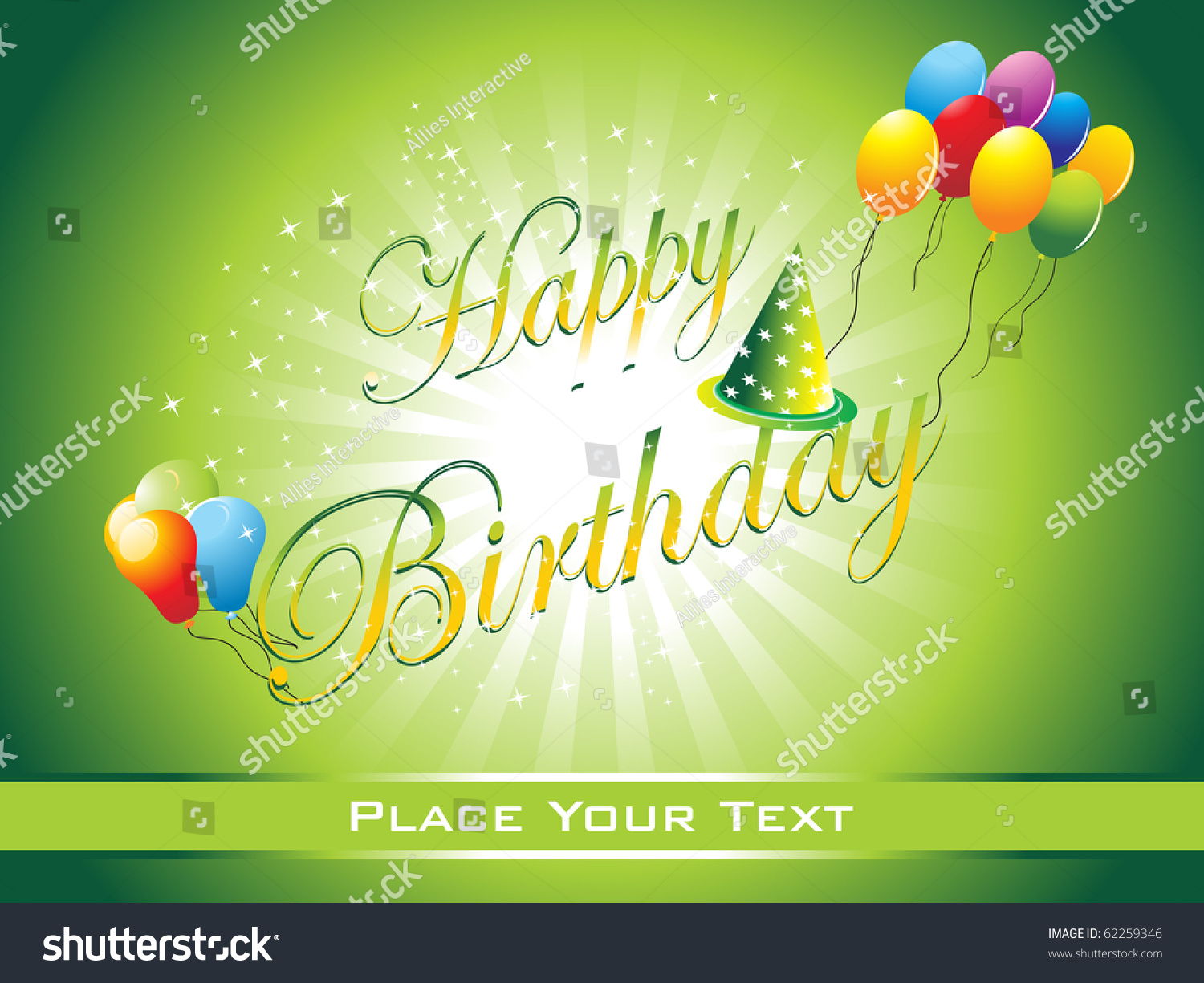 Beautiful Happy Birthday Background Illustration - 62259346 : Shutterstock