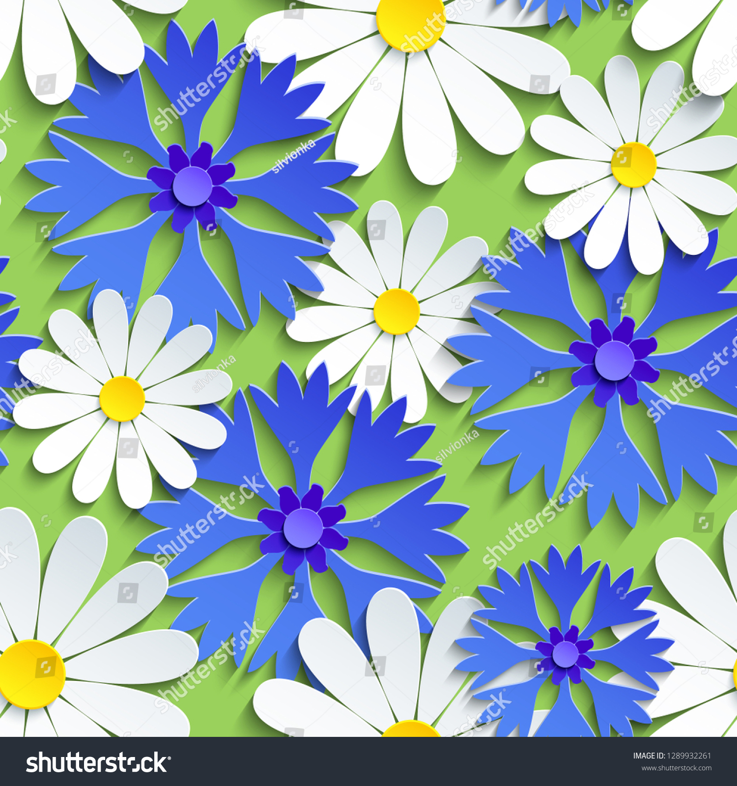 Beautiful Modern Background Seamless Pattern White Stock Vector Royalty Free 1289932261