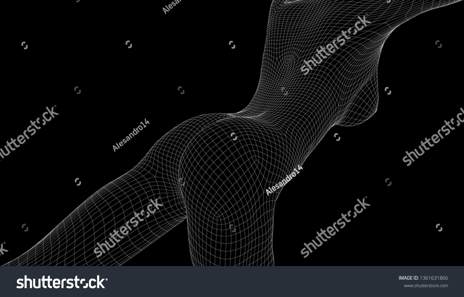 Beautiful Naked Woman Poses Female Body Vetor Stock Livre De Direitos Shutterstock