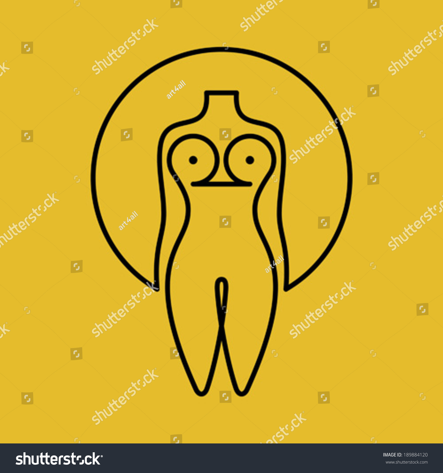 Naked Lady Icon Images Stock Photos Vectors Shutterstock