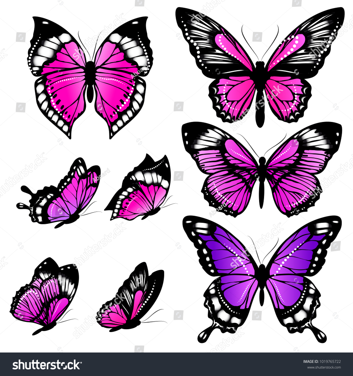NEW BUTTERFLY IN FLOWER WHISK PURPLE PINK YELLOW MIX  FLORA 5112236 