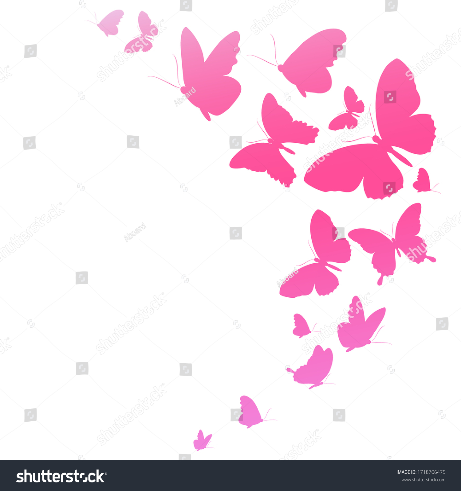 Pink butterfly background Images, Stock Photos & Vectors | Shutterstock