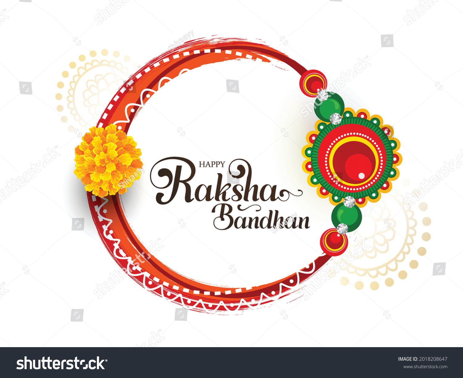 SVG of Beautiful Rakhi Traditional Background Design with Frame for Raksha Bandhan Festival. svg