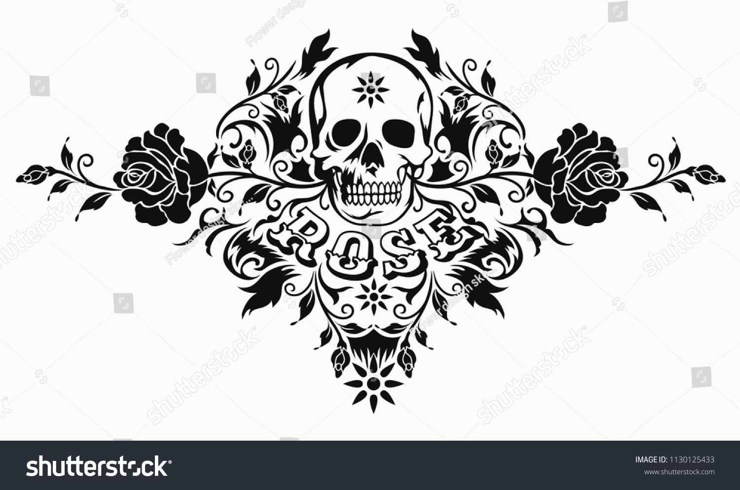 76 Free Download Tattoo Design Rose And Skull Idea Tattoo Photos