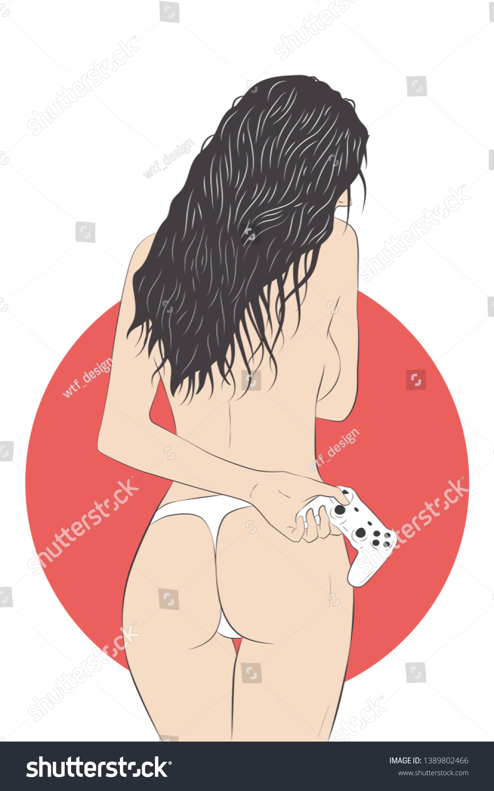 Gamer girl ass
