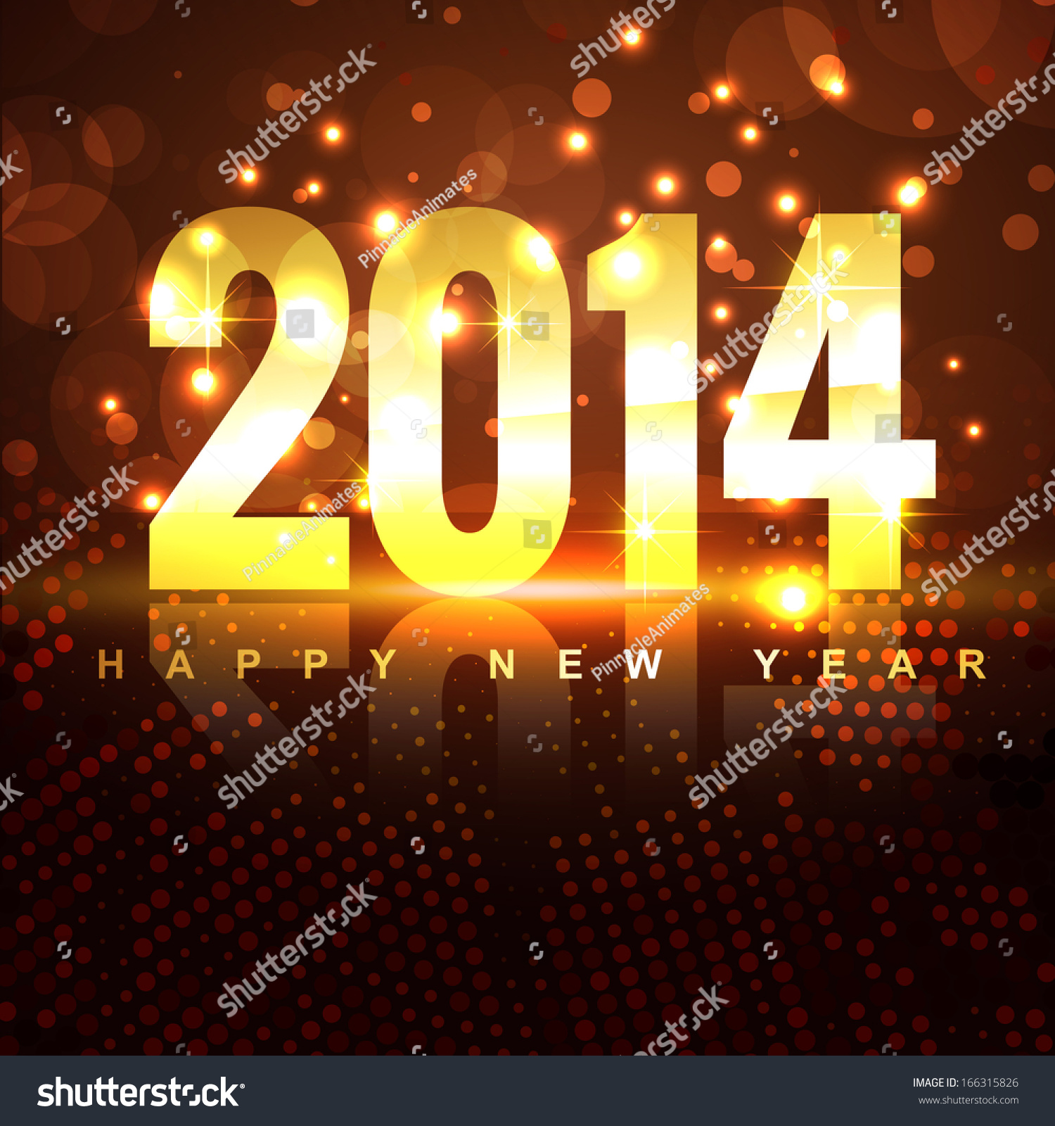 Beautiful Shiny Happy New Year Style Background Stock Vector Illustration 166315826 : Shutterstock