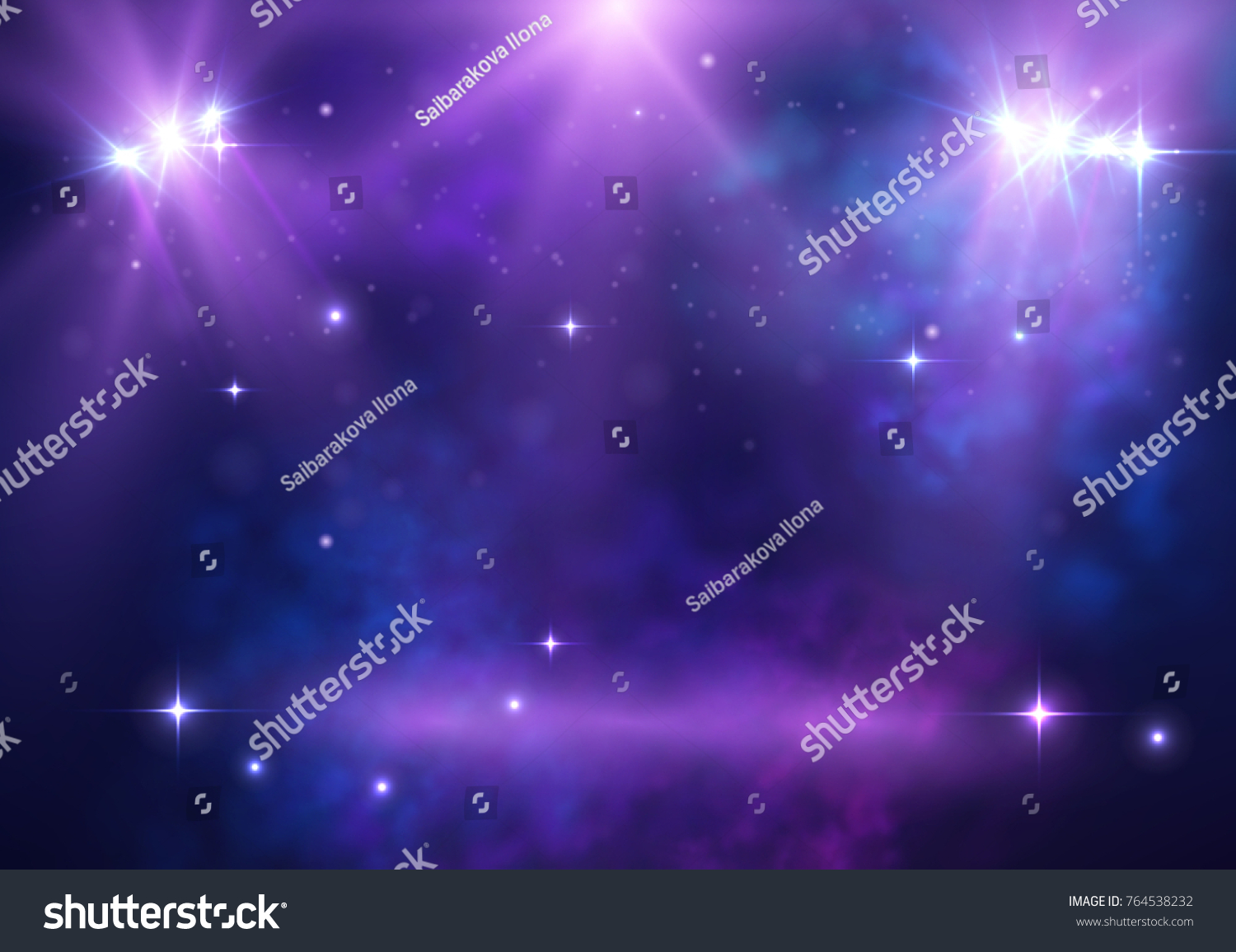 Beautiful Shiny Magic Spotlight Background Vector Stock Vector (Royalty ...