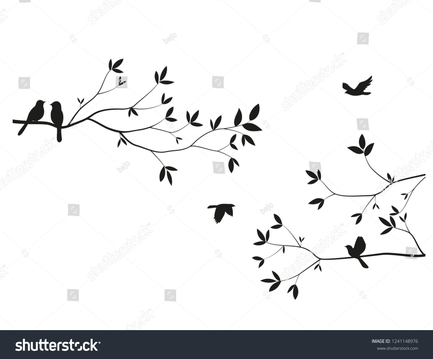 10,160 Birds butterflies silhouette Images, Stock Photos & Vectors ...