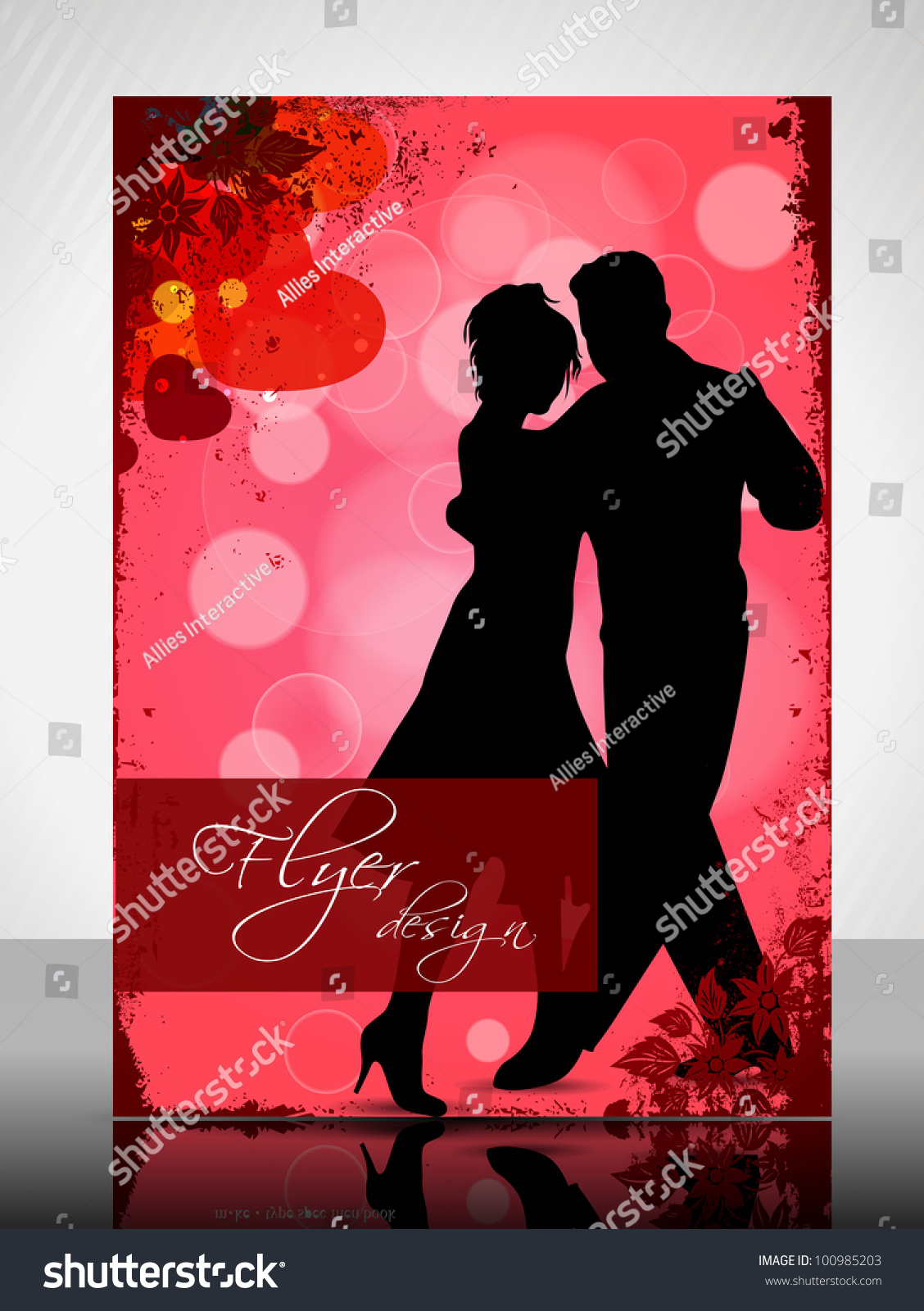 vector invitation design Banner Valentines Flyer Day Design Beautiful Vector Stock