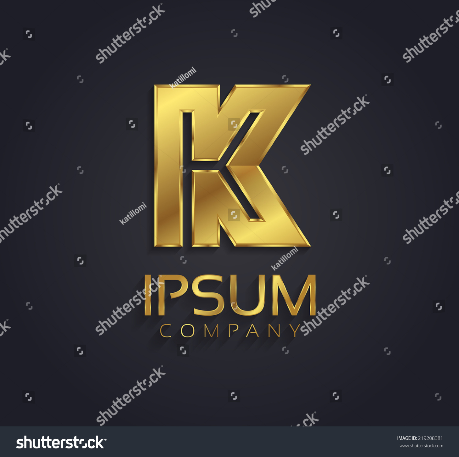 Beautiful Vector Graphic Gold Alphabet Letter Stock Vector (Royalty ...