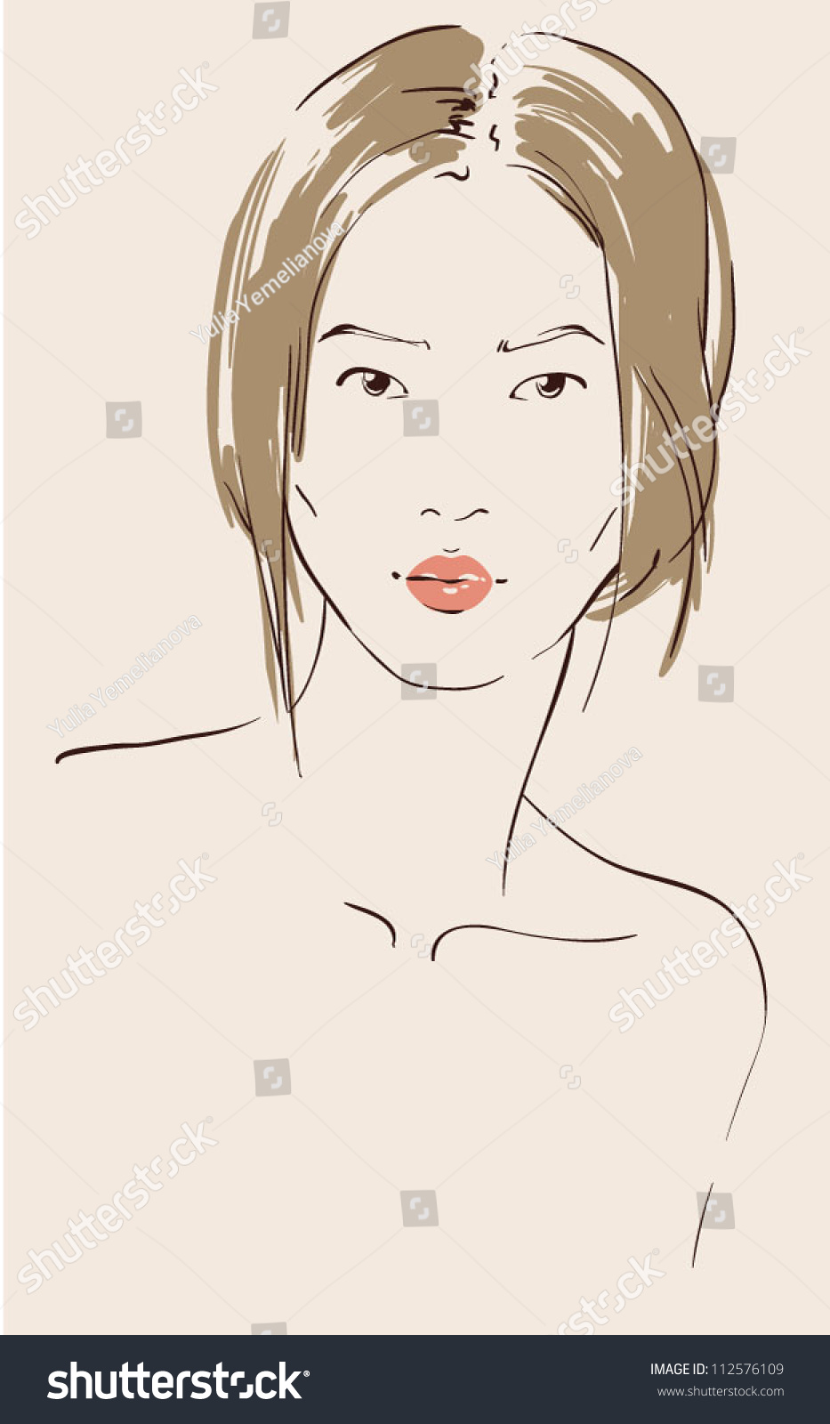 Beautiful Woman Vector Illustration Eps 10 Stock Vector Royalty Free 112576109 Shutterstock 3576