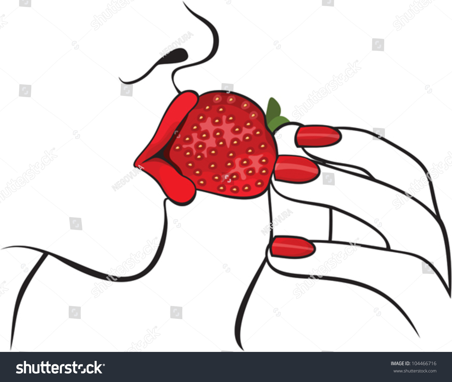 Featured image of post How To Draw Lips Eating A Strawberry