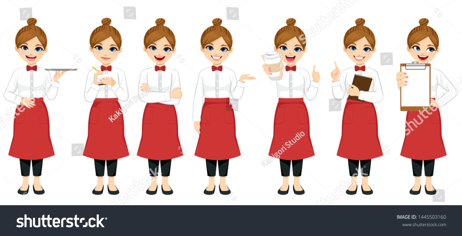 12,538 Waitress cartoon Images, Stock Photos & Vectors | Shutterstock