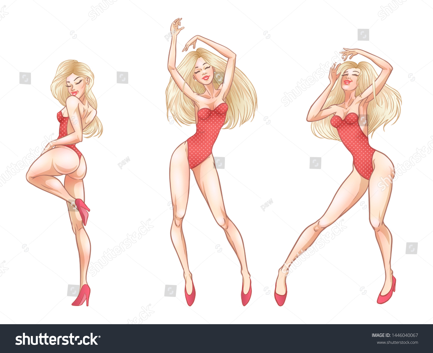 sexy blonde girl beautiful striptease