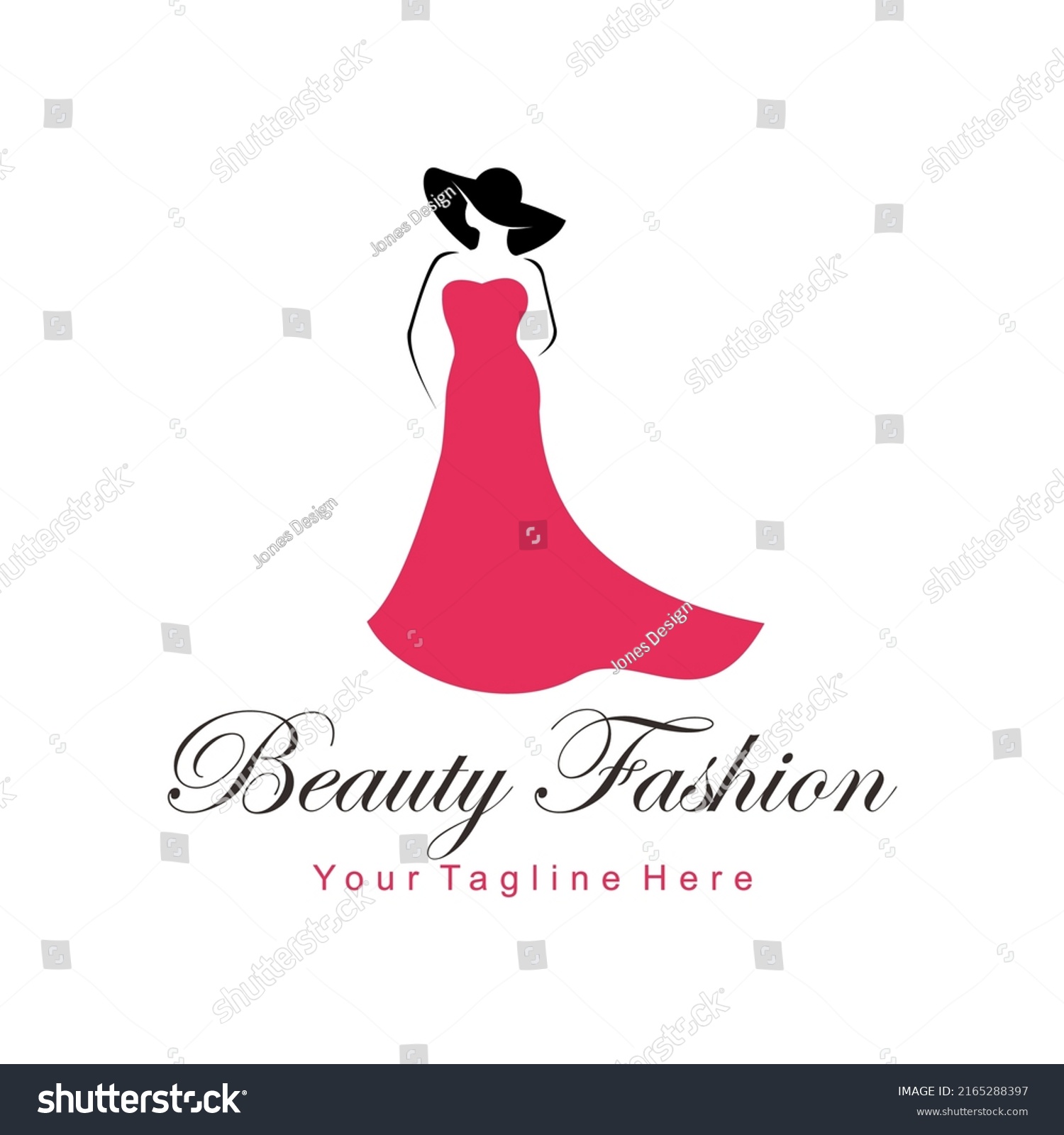 Beauty Fashion Vector Logo Template Stock Vector (Royalty Free ...