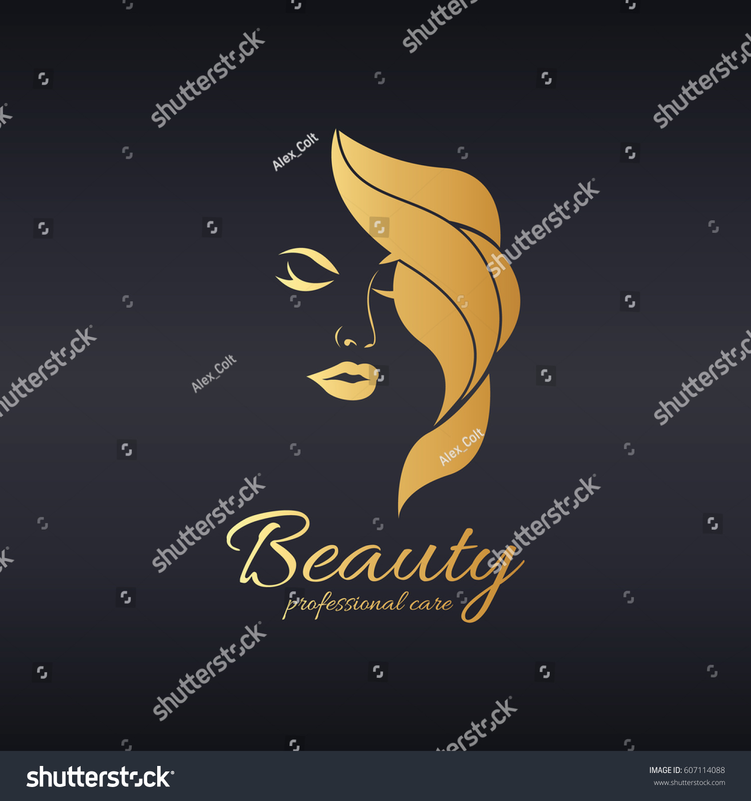 Beauty Logo Stock Vector 607114088 - Shutterstock