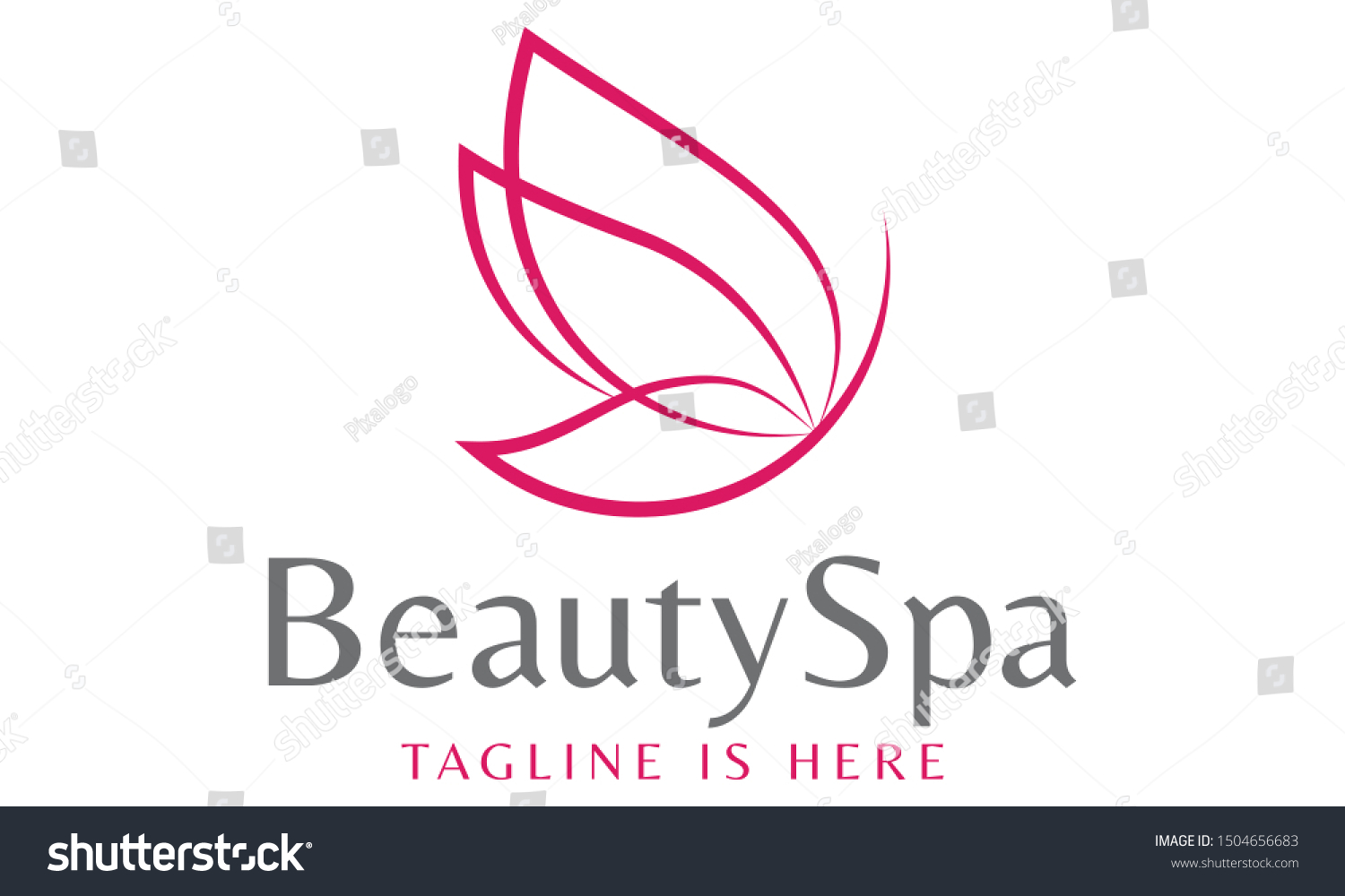 Beauty Spa Aesthetic Logo Natural Organic Stock Vector (Royalty Free ...