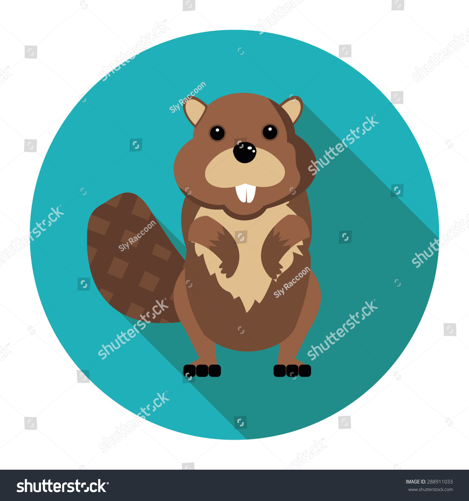 Beaver Vector Format Stock Vector 288911033 - Shutterstock