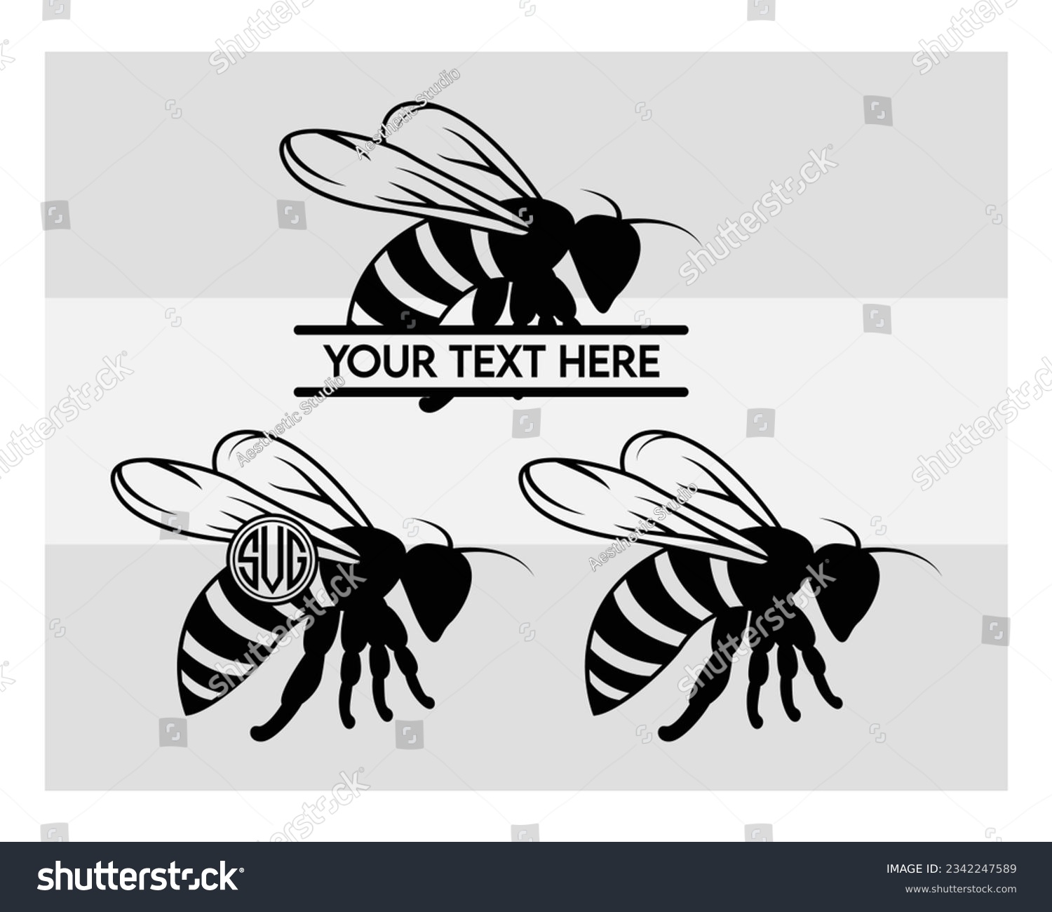 SVG of Bee, Bumble Bee Svg, Honey Bee Silhouette, Animals Svg, Circut Cut Files Silhouette, Bee Clipart Svg, Honeybee Svg, Silhouette, Vcetor, Outline, Eps, Cut file svg
