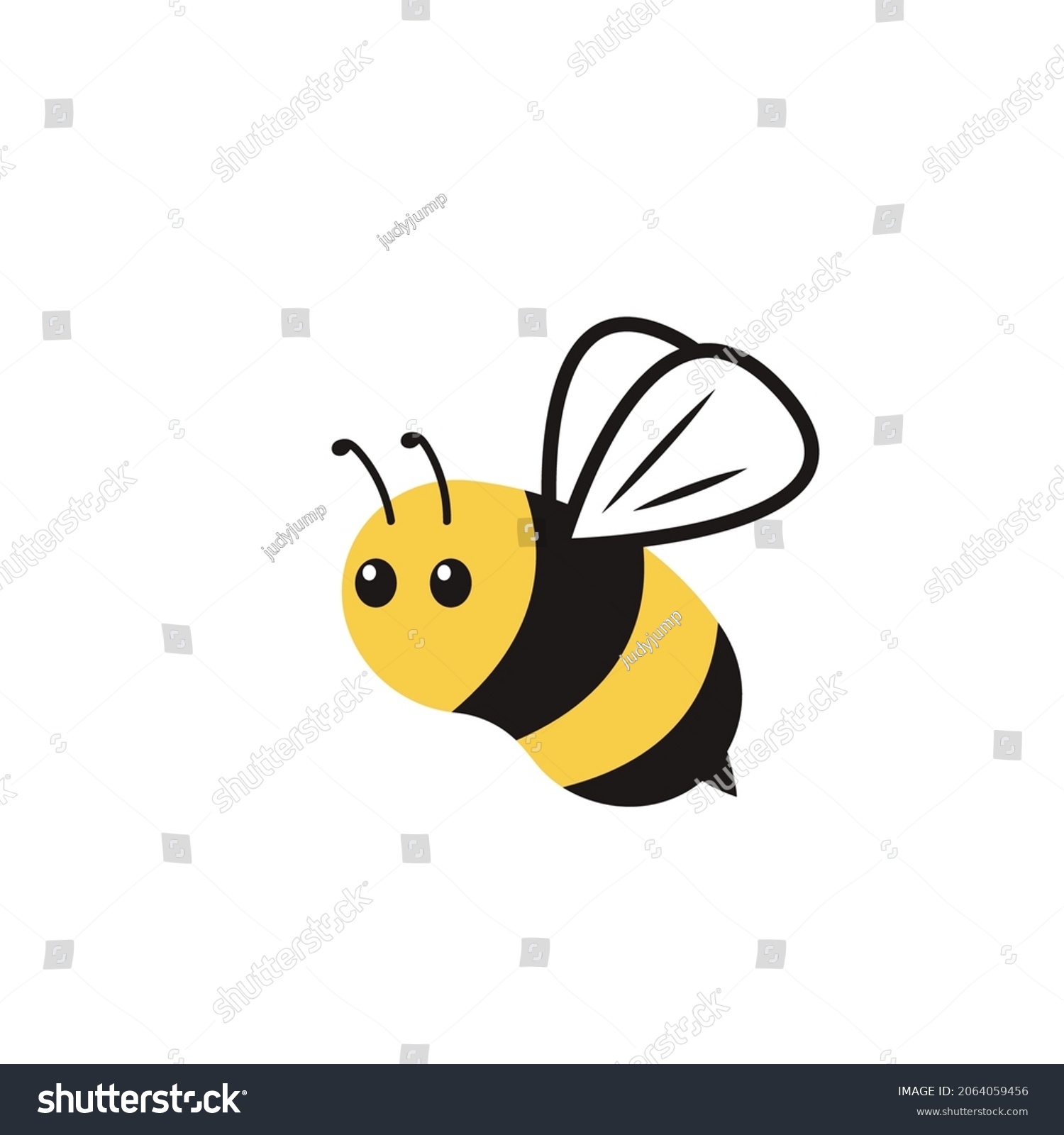 Bee Cartoon Vector Bee Character Design Stock Vector (Royalty Free ...