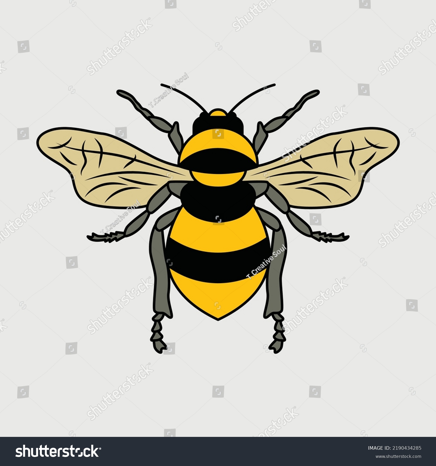 SVG of Bee Clipart SVG Printable Vector Design svg