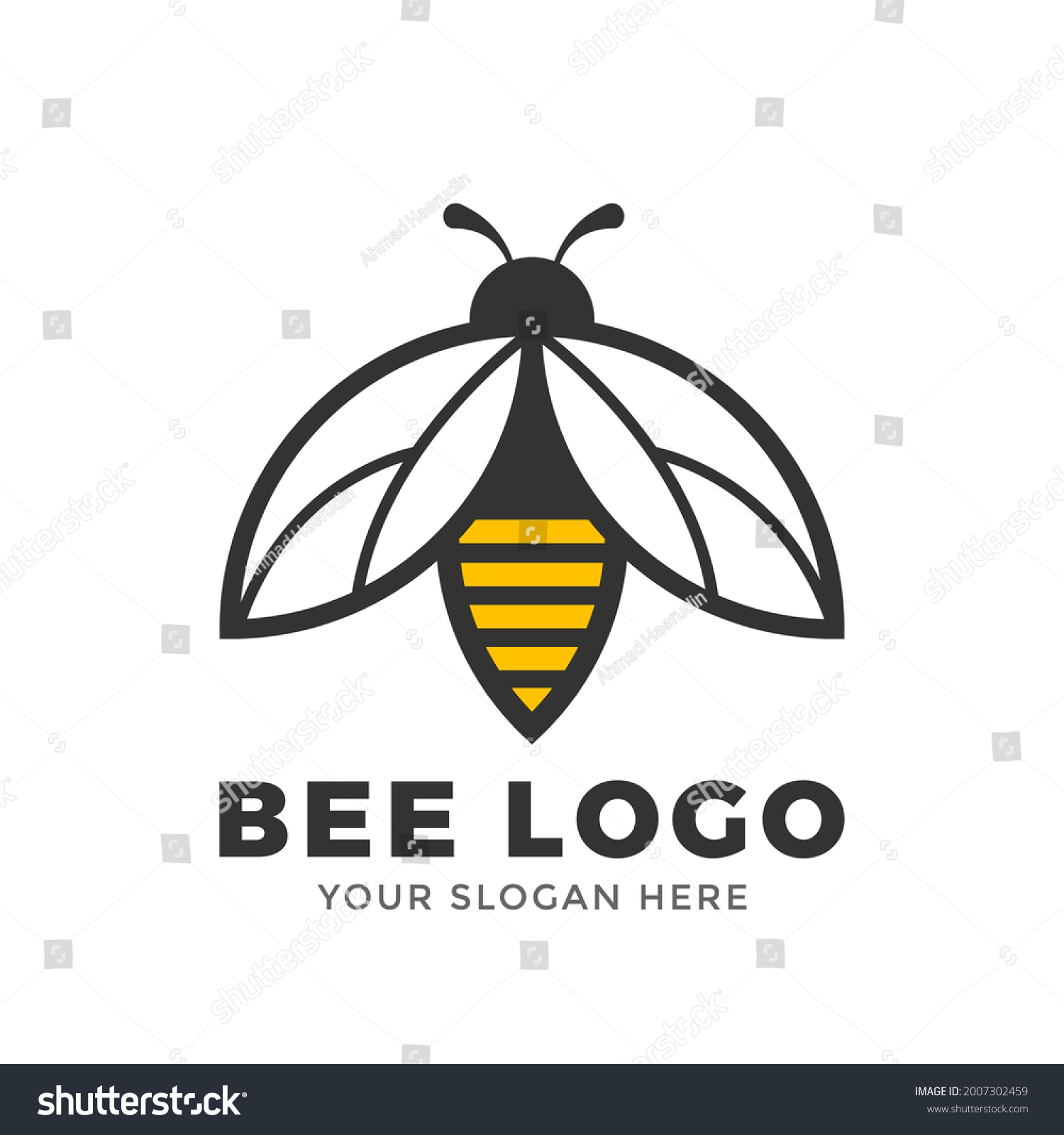 Bee Concepts Logo Vector Graphic Abstract Stock Vector (Royalty Free ...