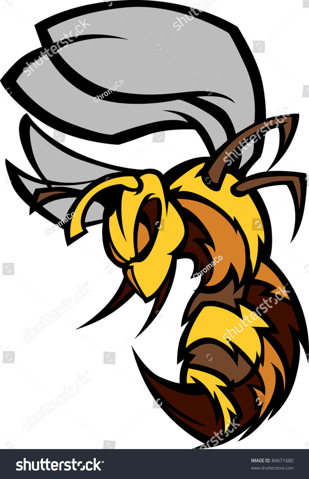 SVG of Bee Hornet Graphic Vector Illustration svg