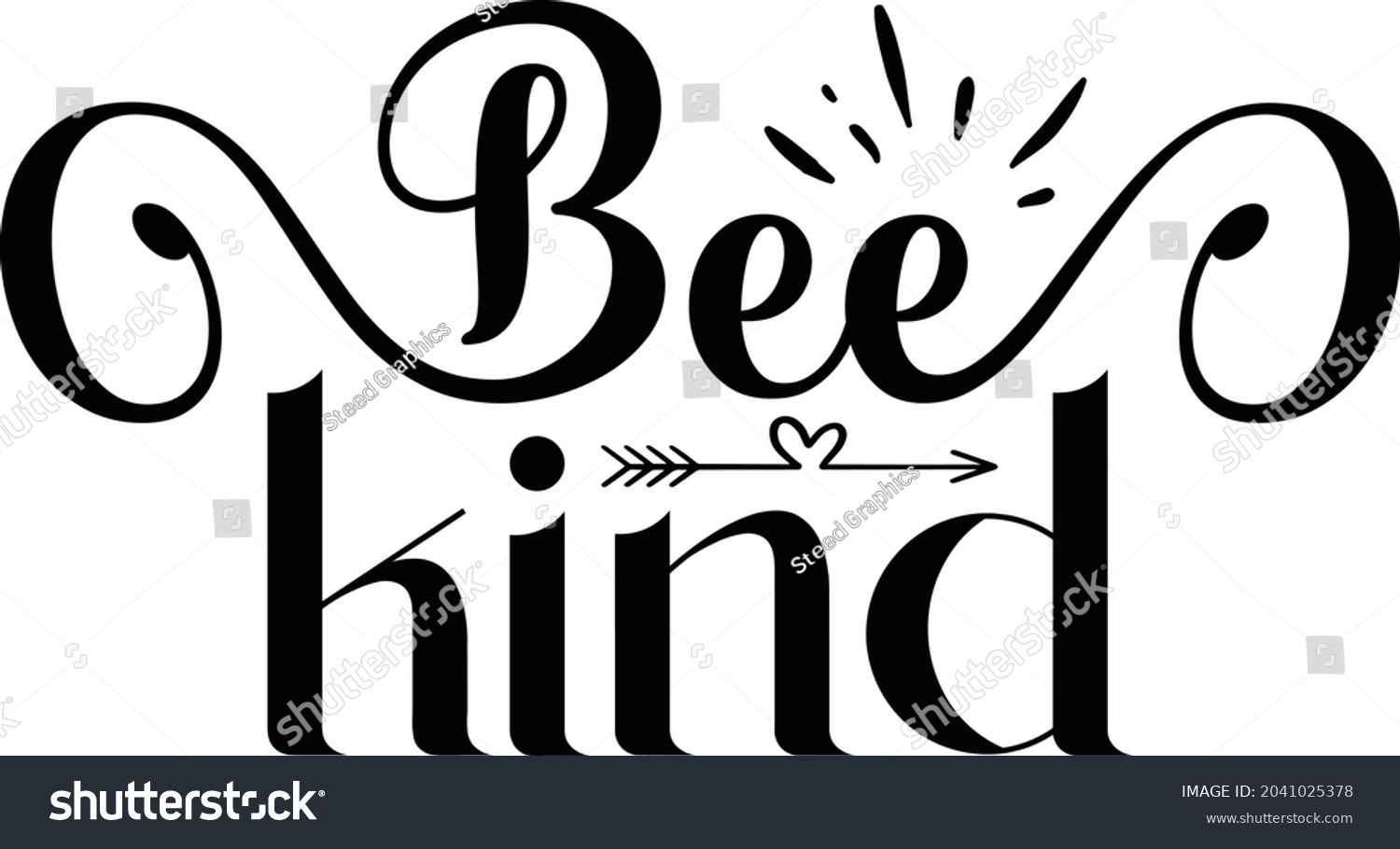 SVG of Bee Kind SVG Cut File Design For Cricut svg