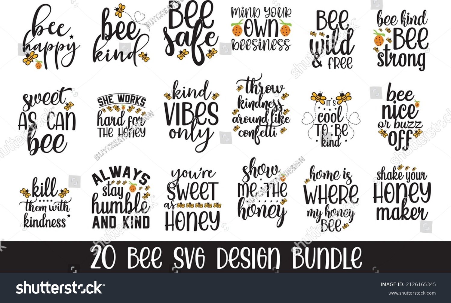 SVG of Bee SVG, Bee SVG Bundle,Honeybee SVG, Queen Bee Svg,Silhouette Cut File svg