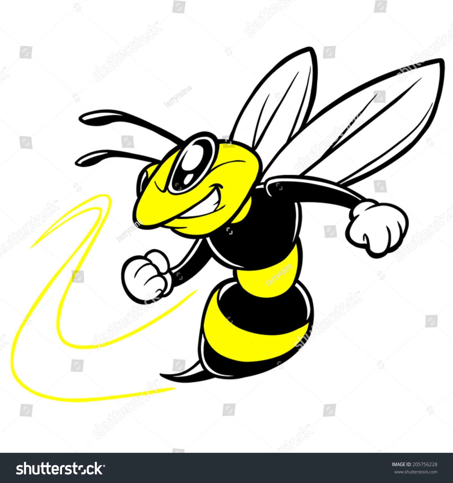 SVG of Bee Team Mascot svg
