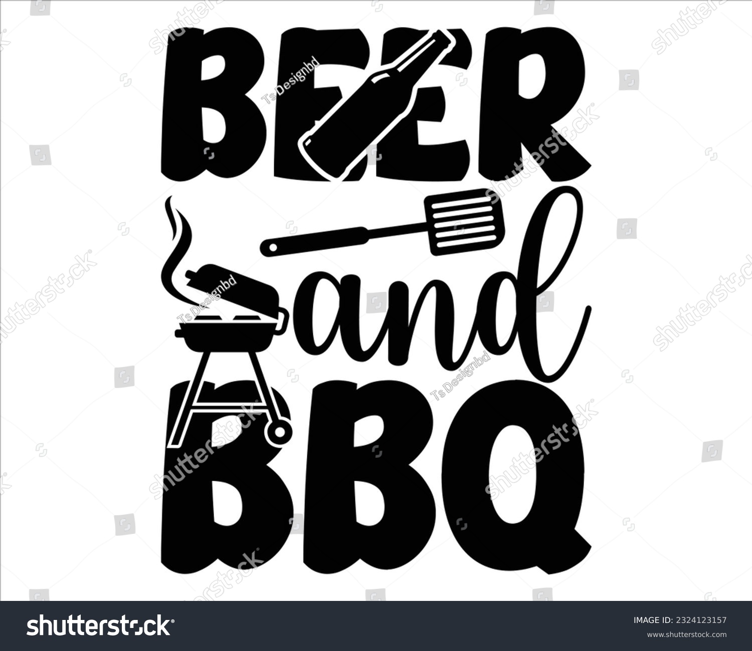 SVG of Beer  And Bbq Svg Design,Barbecue svg,BBQ SVG design and craft files,Barbeque party. Father's Day decor. BBQ clipart,Bbq Design Svg Design svg