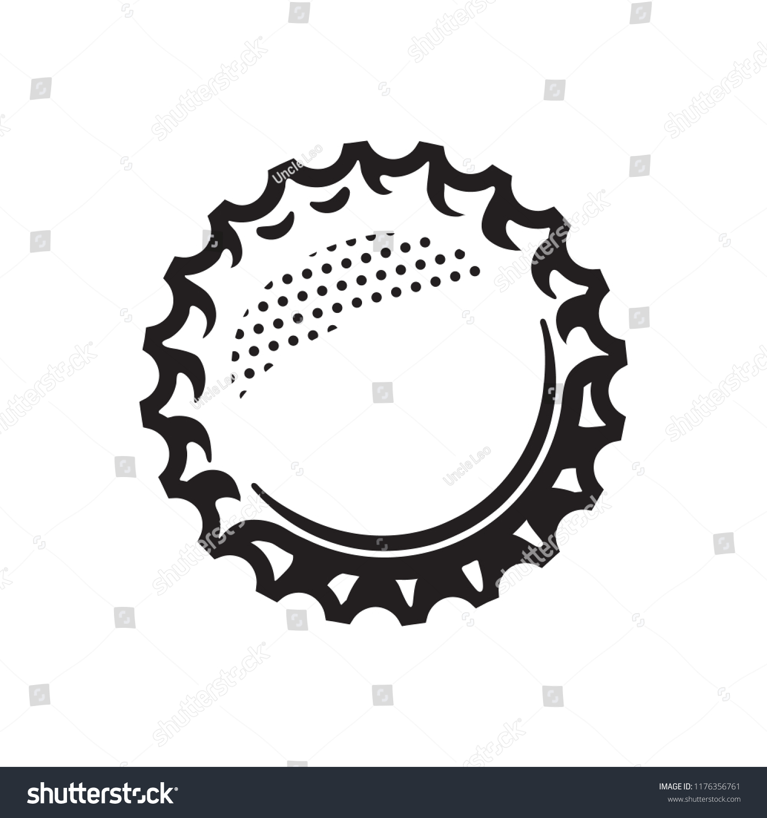 Beer Bottle Cap Vector Illustration Isolated Stock Vector (Royalty Free