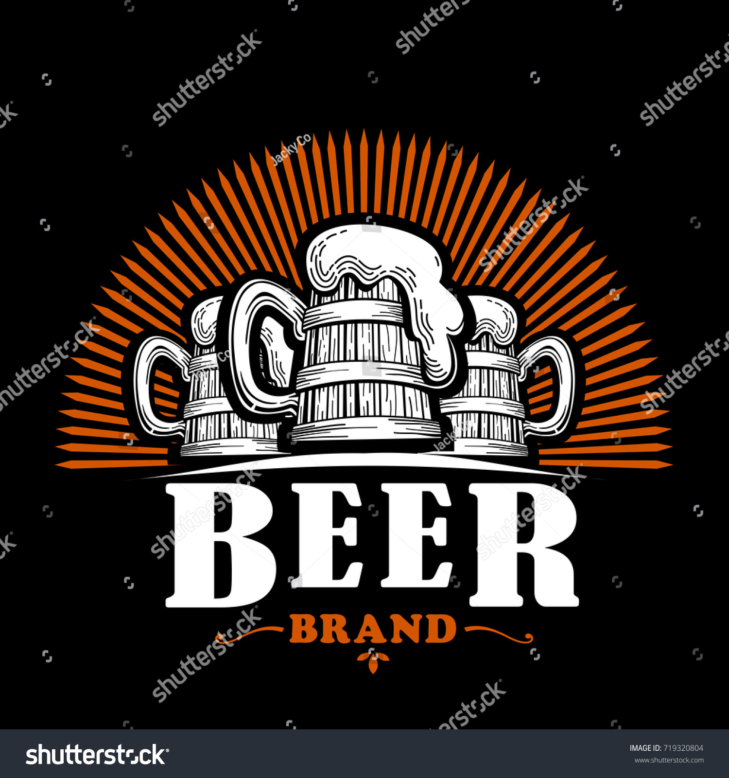 Beer Logo Vector Stock Vector (Royalty Free) 719320804 | Shutterstock